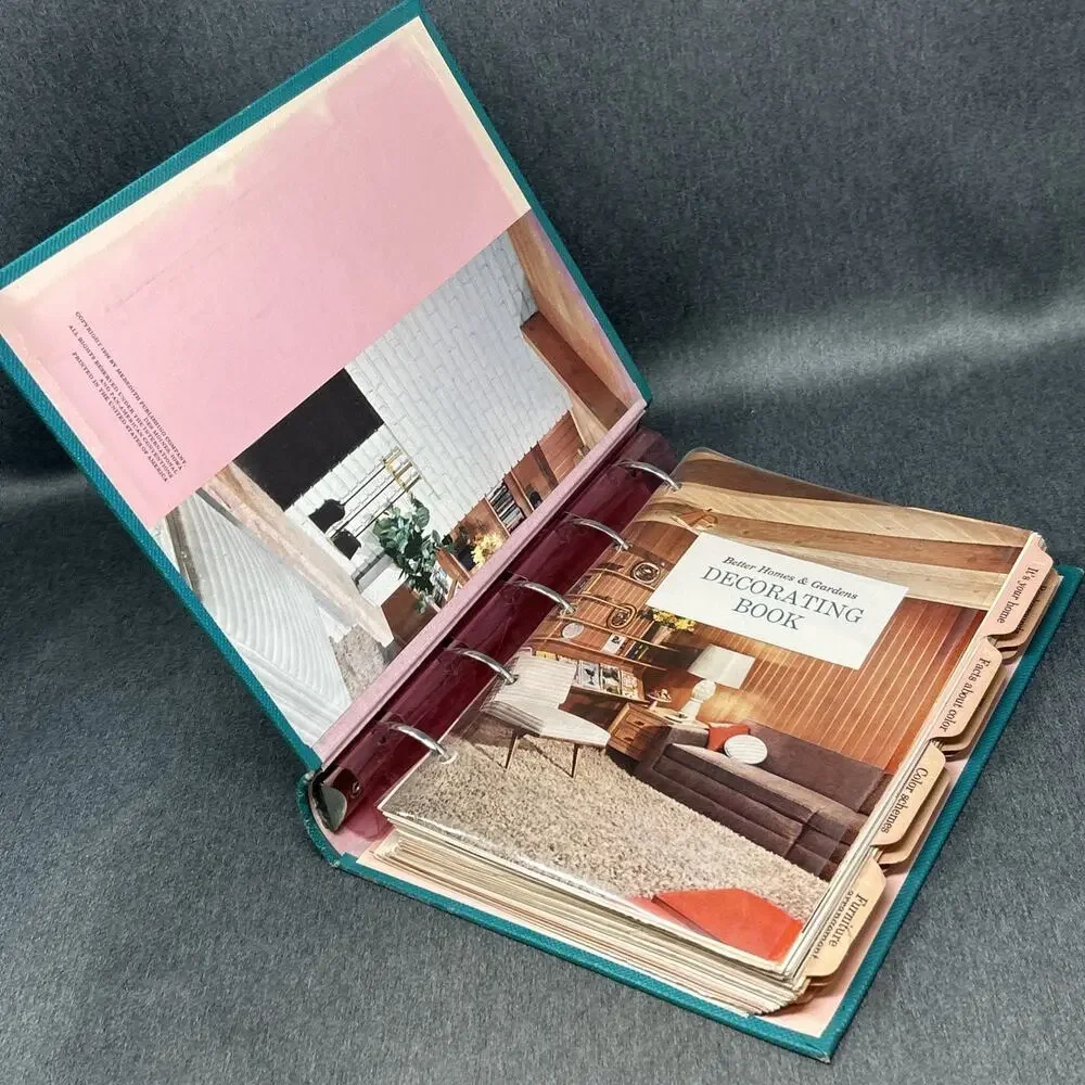 Vintage 1956 Better Homes and Gardens Decorating Book 1st Edition MCM Binder